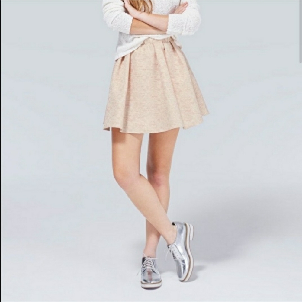 Talula gold cream sparkle skirt